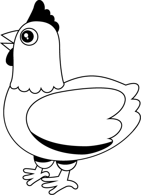 No01ニワトリイラスト