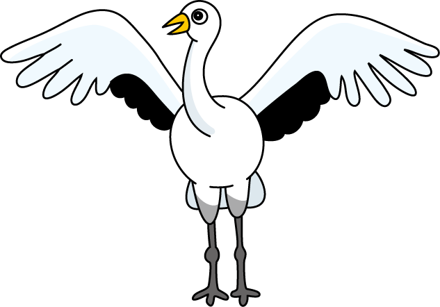 No11ツルイラスト