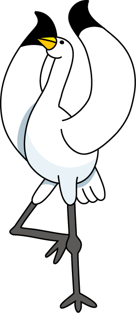 No14ツルイラスト