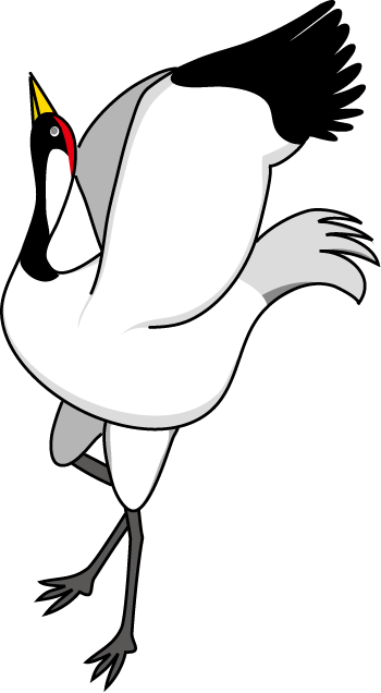 No17ツルイラスト