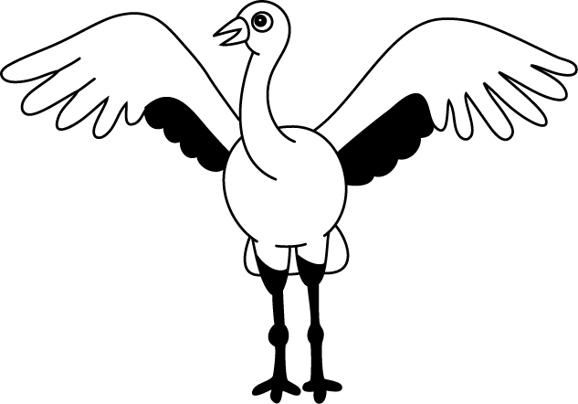 No11ツルイラスト