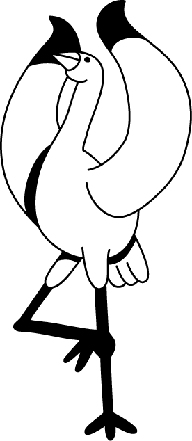 No14ツルイラスト