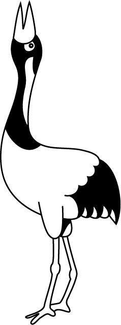 No15ツルイラスト