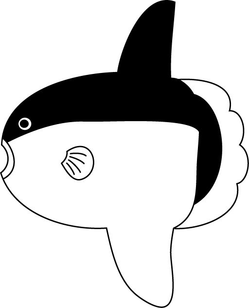 No01マンボウイラスト