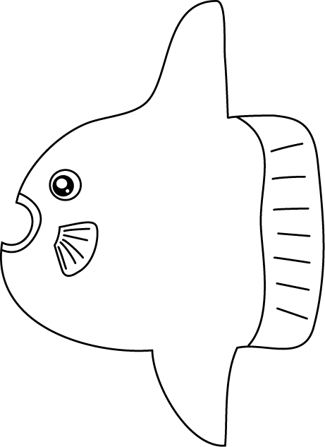 No02マンボウイラスト