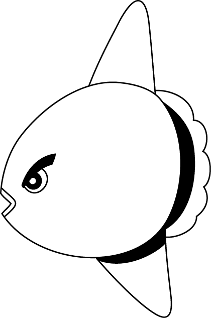 No05マンボウイラスト