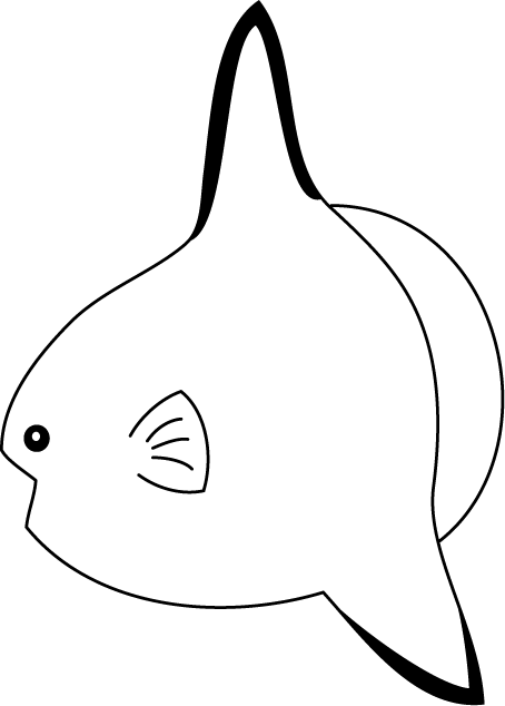 No08マンボウイラスト