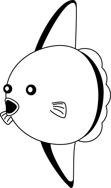 No09マンボウイラスト