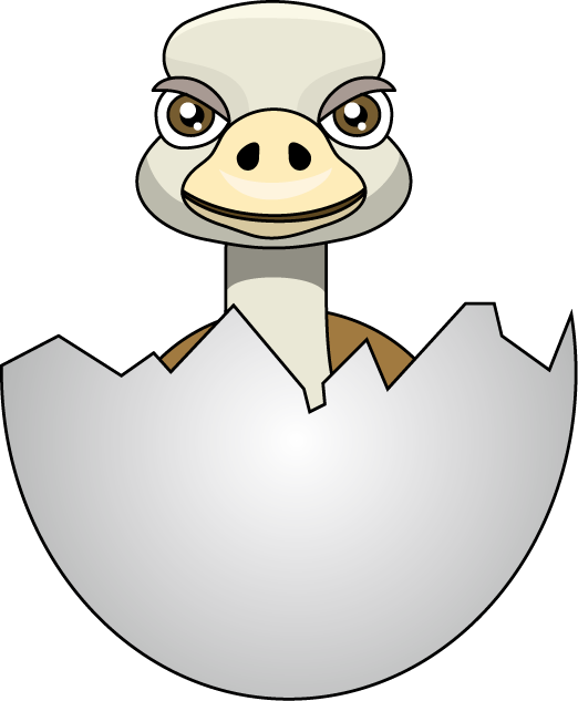 No05ダチョウイラスト