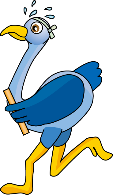 No09ダチョウイラスト