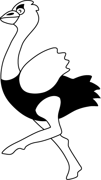 No01ダチョウイラスト