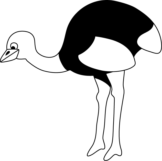 No02ダチョウイラスト