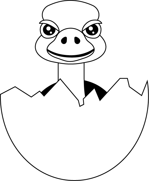 No05ダチョウイラスト