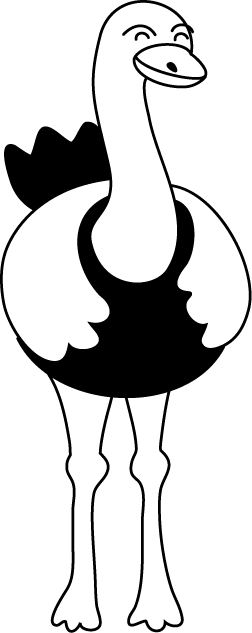 No07ダチョウイラスト