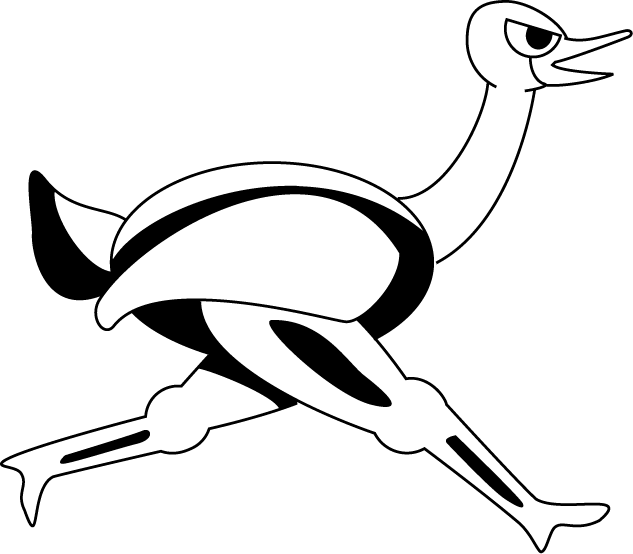 No08ダチョウイラスト