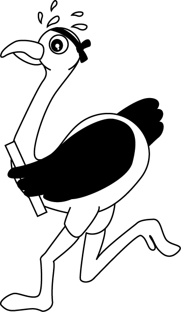 No09ダチョウイラスト