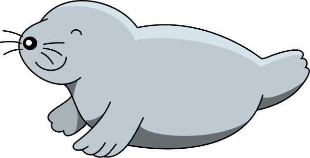 No04アザラシイラスト