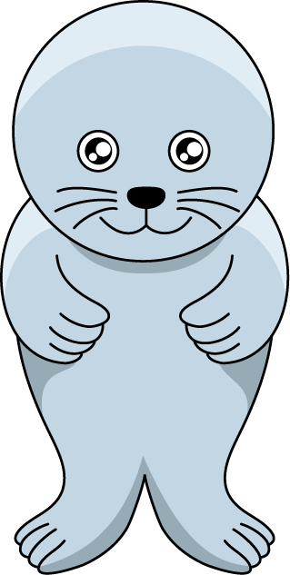 No06アザラシイラスト
