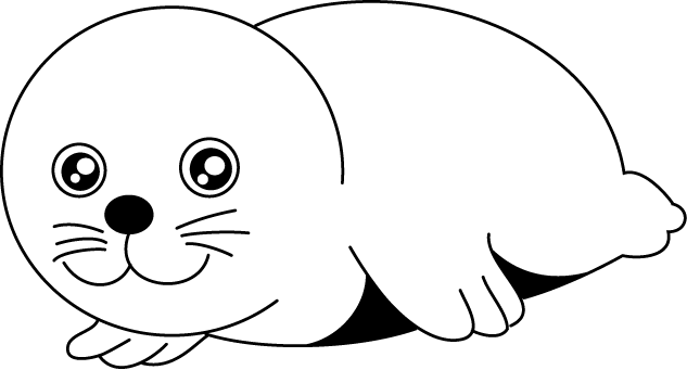 No01アザラシイラスト