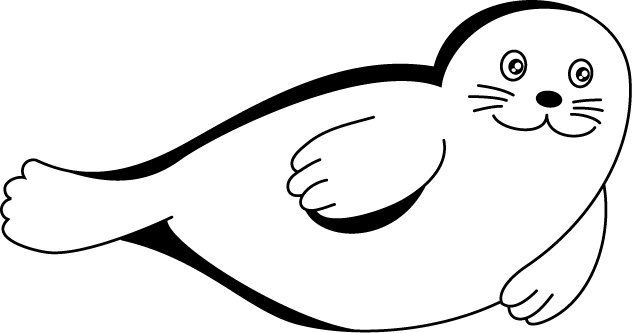 No03アザラシイラスト