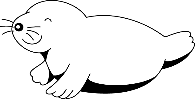 No04アザラシイラスト