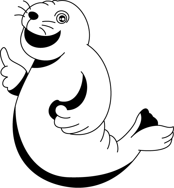 No05アザラシイラスト