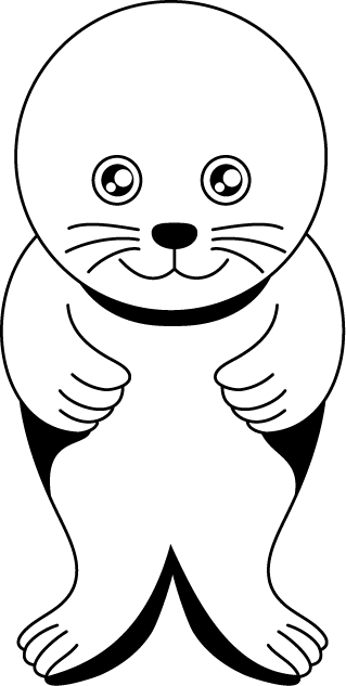 No06アザラシイラスト