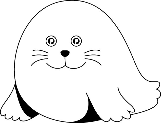 No08アザラシイラスト
