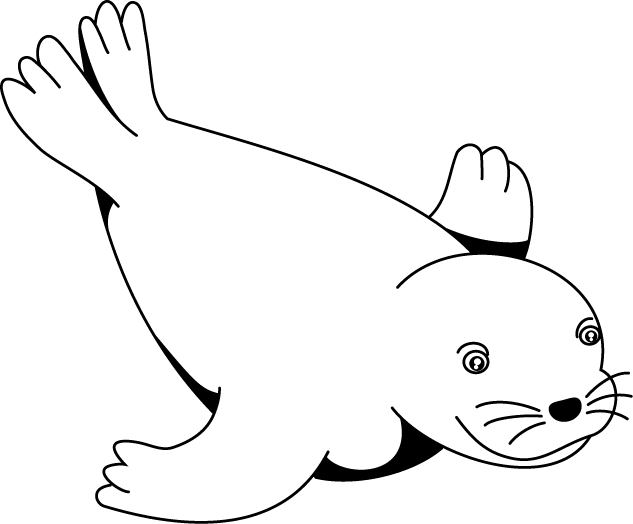 No09アザラシイラスト