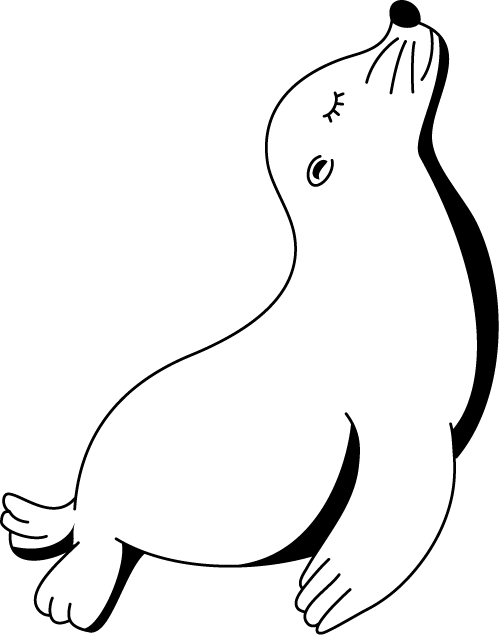 No01アシカイラスト