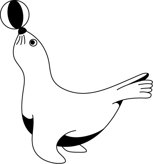 No03アシカイラスト