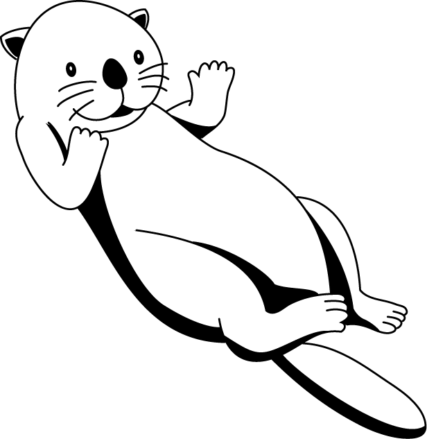 No03ラッコイラスト