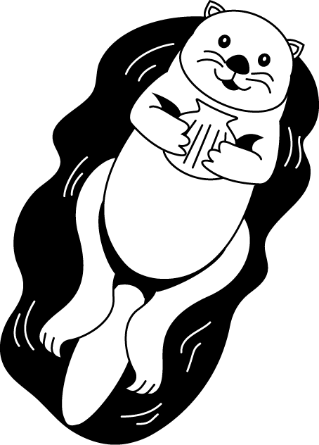 No04ラッコイラスト