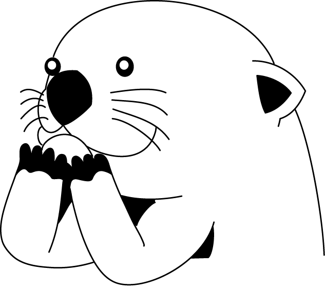 No08ラッコイラスト