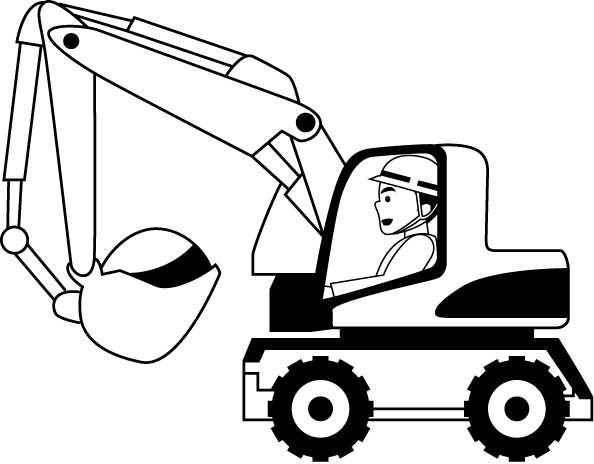 土木作業車-14イラスト