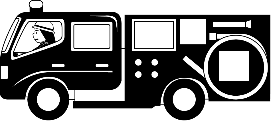 消防車両-07イラスト