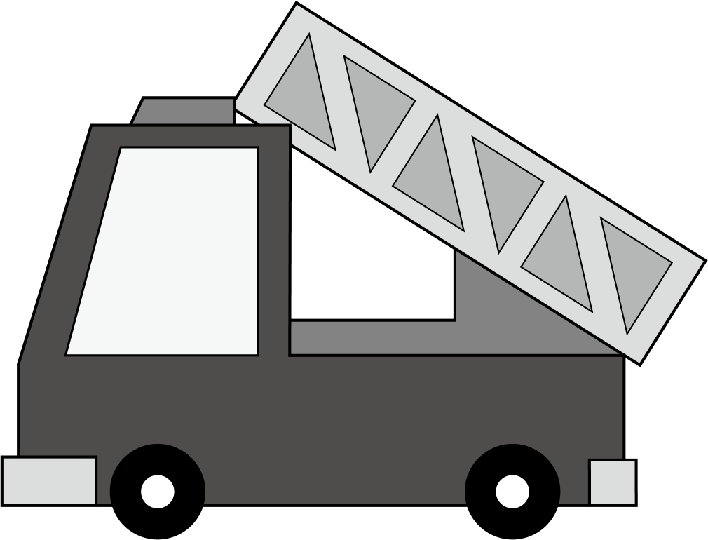 クルマNo09消防車イラスト