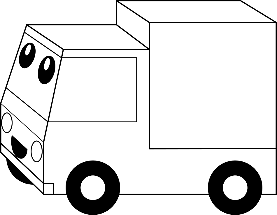 クルマNo20軽トラックイラスト