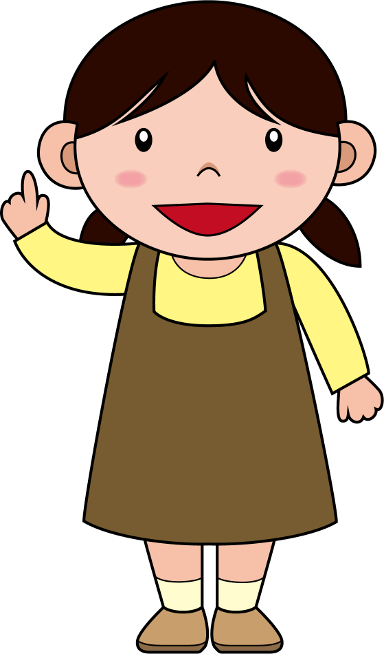 保育士No01指を立てる女性の保育士イラスト