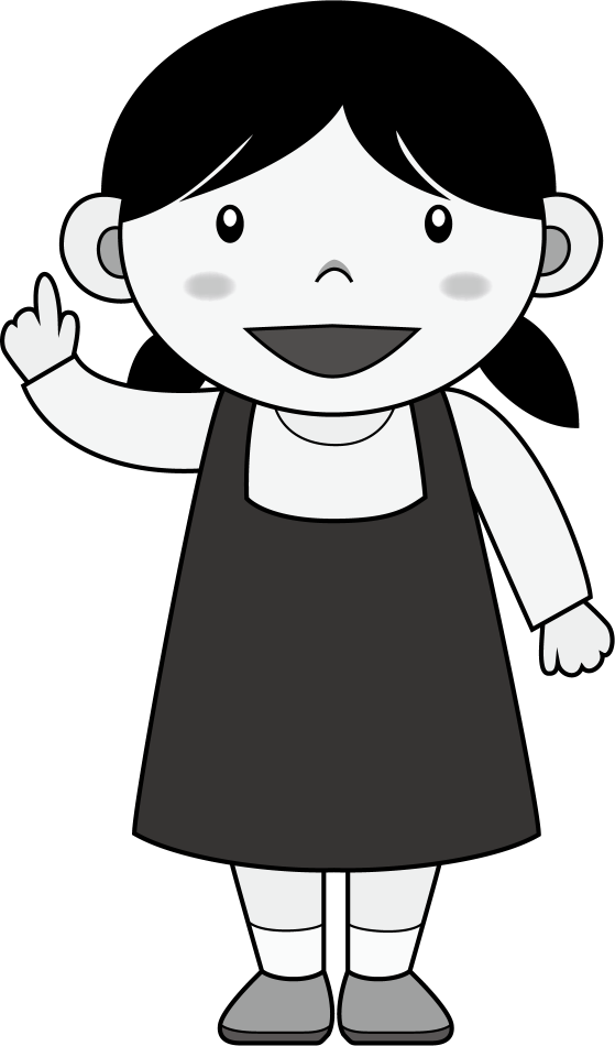 保育士No01指を立てる女性の保育士イラスト