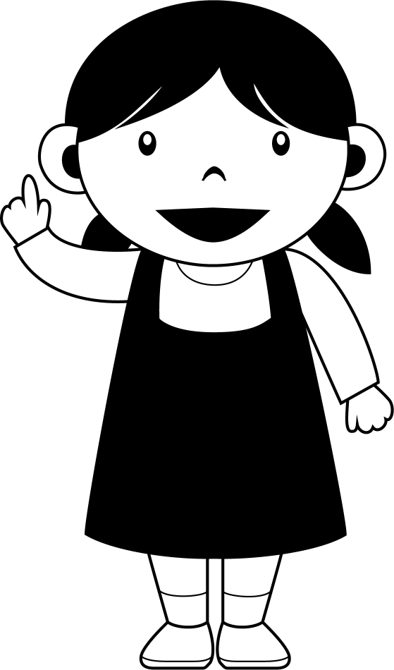 保育士No01指を立てる女性の保育士イラスト