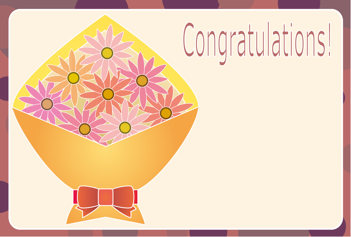 おめでとうカード-06イラスト