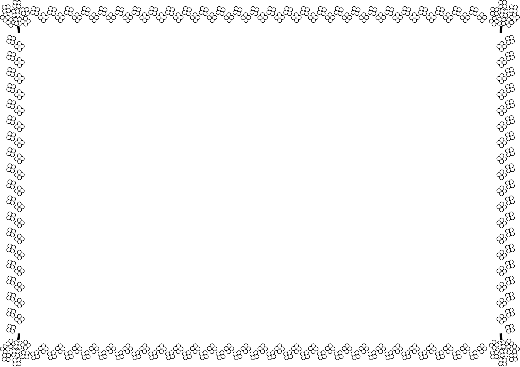 春の花の飾り枠07-菜の花イラスト