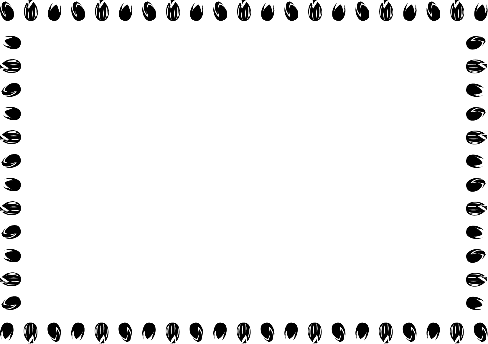 春の花の飾り枠16-チューリップイラスト