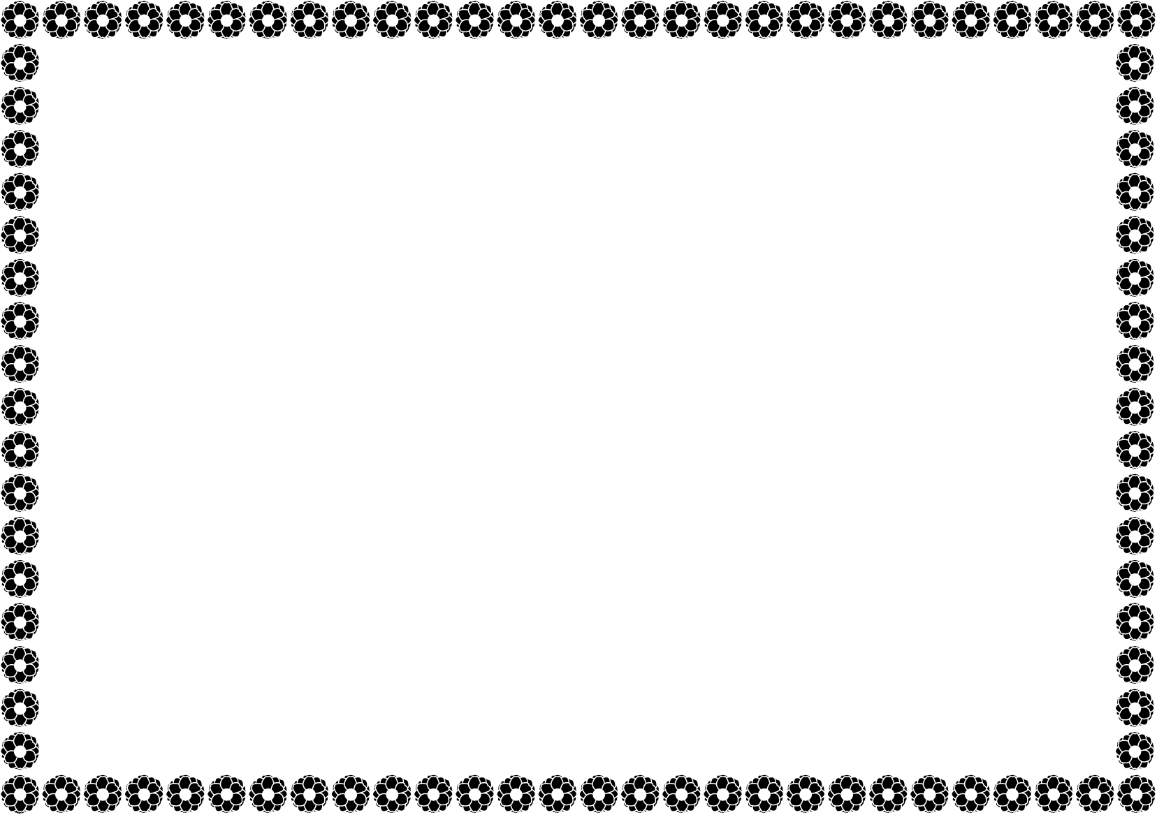 夏の花の飾り枠01-松葉ボタンイラスト