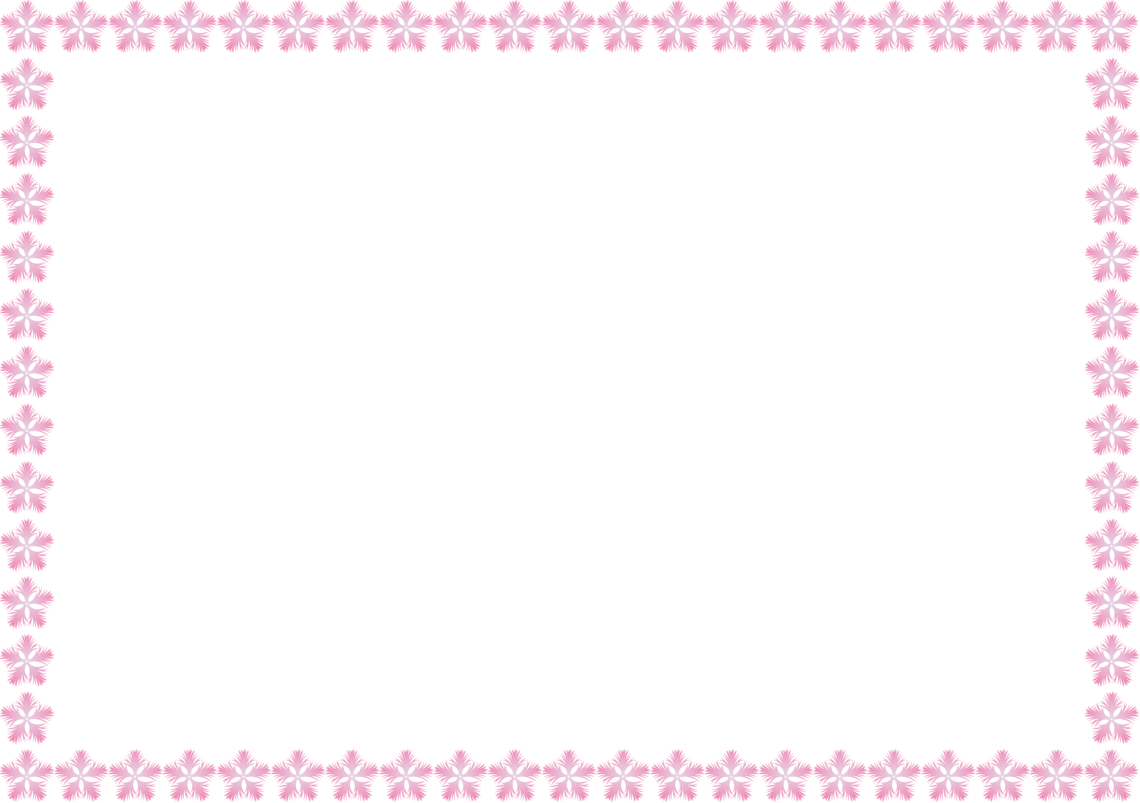 秋冬の花の飾り枠01-なでしこイラスト