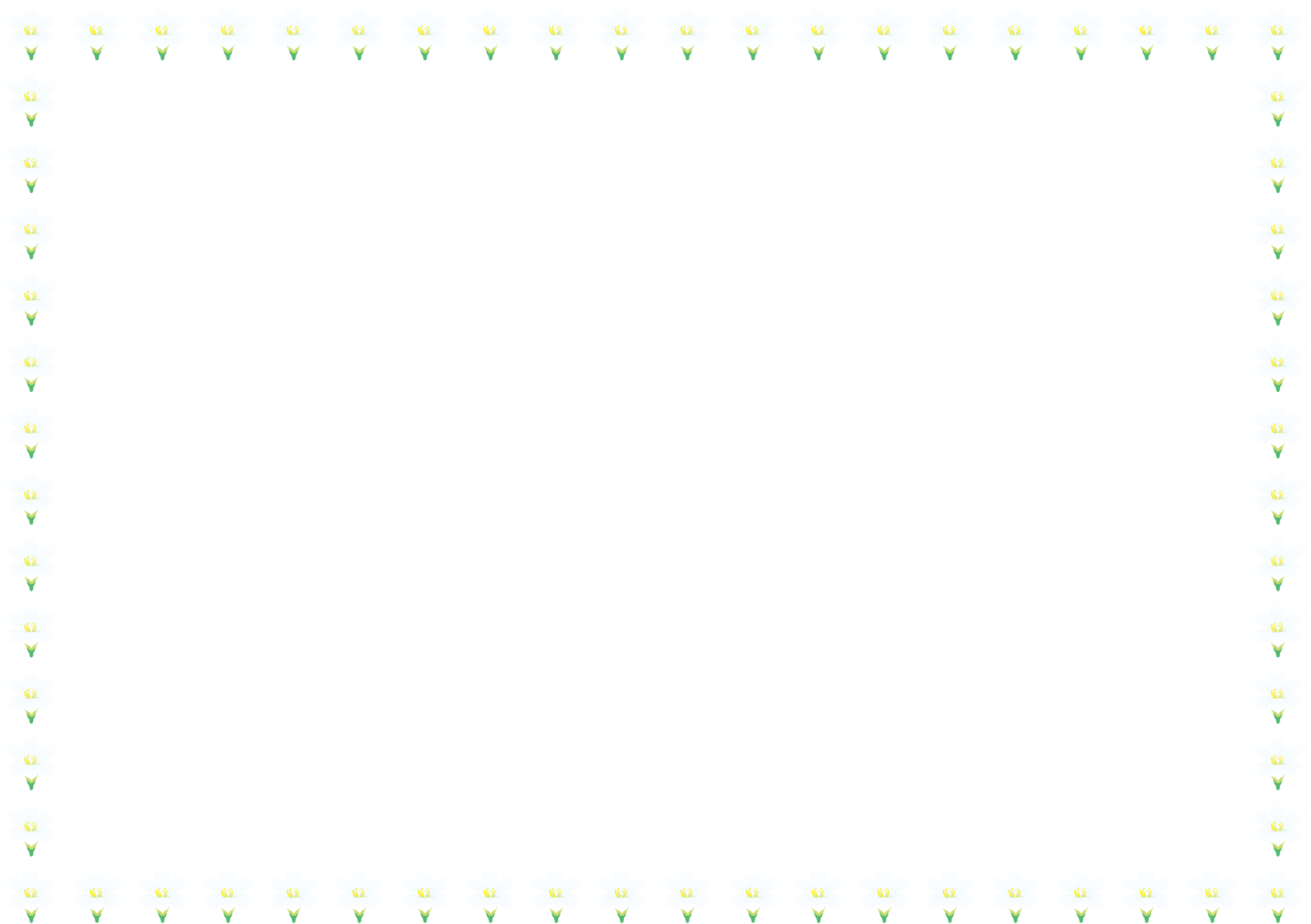 秋冬の花の飾り枠05-たますだれイラスト