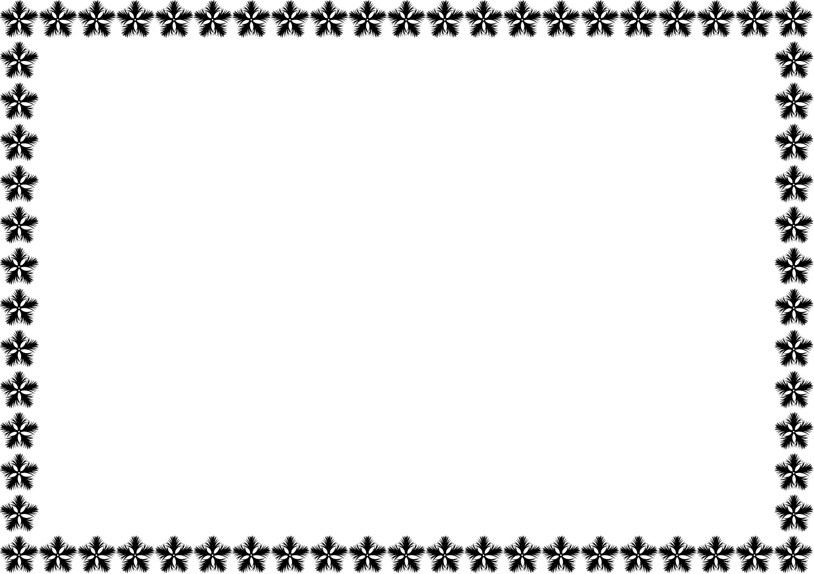 秋冬の花の飾り枠01-なでしこイラスト