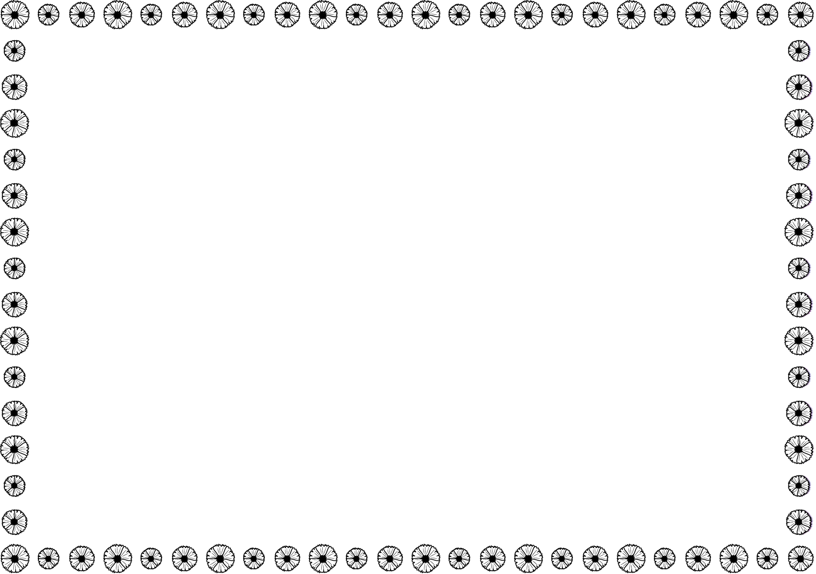 秋冬の花の飾り枠02-なでしこイラスト