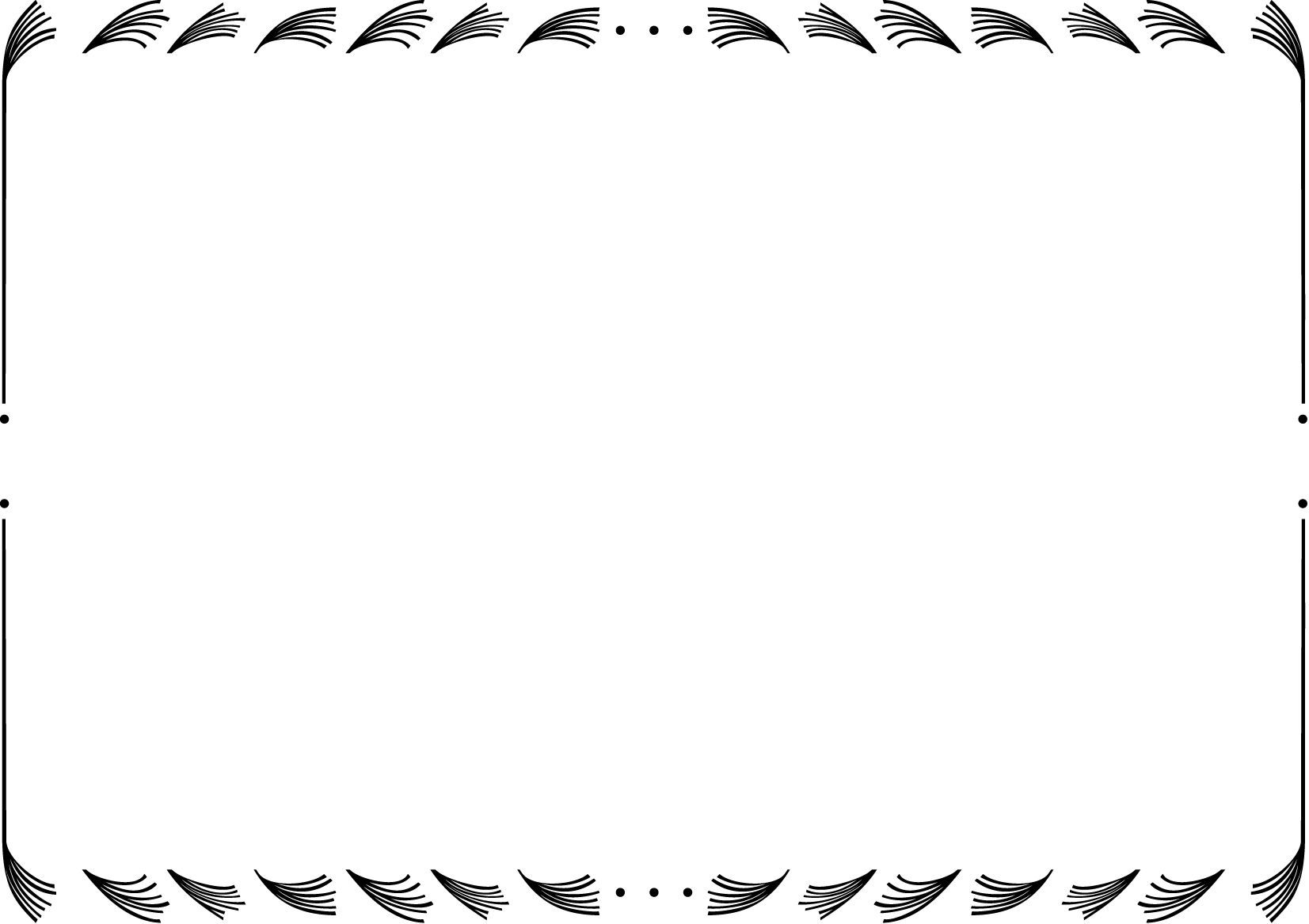 秋冬の花の飾り枠07-すすきイラスト